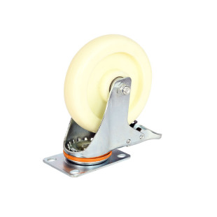 Baini Casters Universal Wheels 4 Inches 5 Inches 6inch 8inch Nylon Wheels Universal Wheels Heavy-Duty Nylon Single Wheel Trolley Wheels
