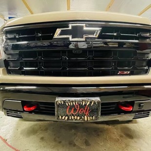 in stock cross-border US regulations biological teeth license plate frame Creature teeth license plate license plate frame