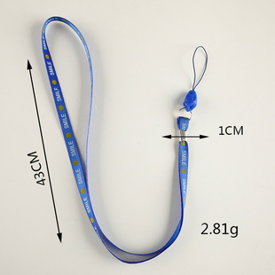 Work Card Lanyard Polyester Easy Pull Buckle Lobster Buckle Hanging Rope Work Card Card Sleeve with Lanyard Removable Anti-loss Hanging Rope
