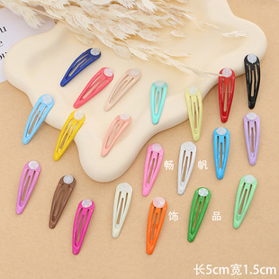 5cm with tray gasket color oil drop drop clip diy hair clip Macaron children BB clip hairpin hair accessories
