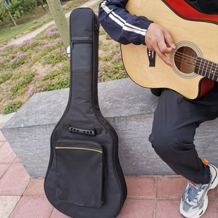Cotton Thickened Guitar Bag Folk Backpack Oxford Cloth 364041 Inch Music Bag Factory Wholesale