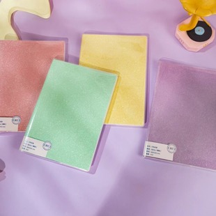A5 B5 A6 A7 Glitter Glitter Rubber Sleeve Book Student Notebook Soft Copy Inner Page Horizontal Line Wholesale and Retail