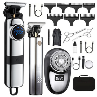 Cross-border digital display electric hair clipper hair clippers professional hair salon home barber shop suit