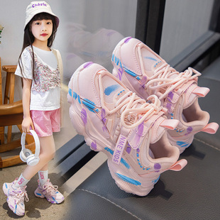 One-piece delivery 2024 Spring and Autumn new children's shoes sports breathable shoes ultra-light Children's casual mesh shoes factory wholesale