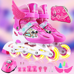 [size adjustable] 3-6-9-12 years old boys and girls children skates suit children skates beginners