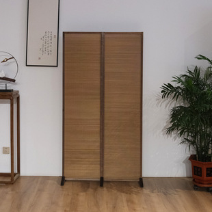 Solid Wood Tea Room Simple Folding Mobile Screen Screen Partition Living Room Curtain Bucker Wall Office Folding Screen New Chinese Style