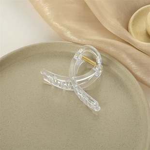 in stock wholesale new transparent grab clip back head hair clip handmade shark clip diy grab clip blank bottom clip bottom holder 1