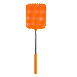 Cross-border new fly swatter telescopic long plastic swatter not rotten mosquito swatter manual cockroach fly swatter tpr handle