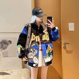 2024 Spring and Autumn Pi Handsome Jacket Men's Ins High Street Tide Brand Hong Kong Style Japanese Style Harajuku Style Korean Style Fashionable Loose Jacket