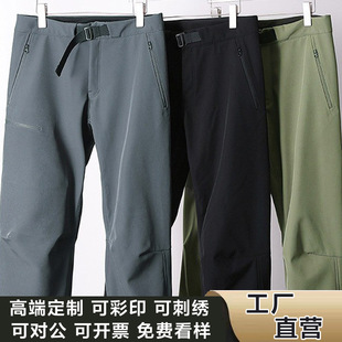 Bird's New Style Men's Outdoor Winter Waterproof Windproof Warm Hiking Mountain Climbing fleece-lined Soft Shell Hiking Pants
