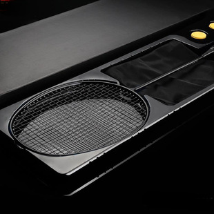 Lightweight high-value badminton racket single racket full carbon carbon fiber durable small black racket training racket