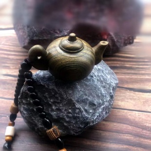 Green sandalwood carving hand piece carving pendant creative wooden text play hand piece decorations pendant