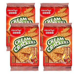 Munchy's Cream Flavor Sandwich Soda Biscuits 270g Salty Flavor Square Bout Crispy 270g Macki Xinxin
