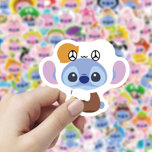 100 неповторенных мультипликационных наклеек Sanrio Sti Zi Оригинальная ручная сумка для ноутбука водонепроницаемая наклейка