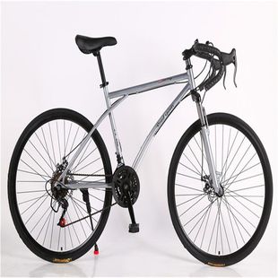 Variable Speed Bicycle Adult Claw Bend Student City Women's Road Race Solid Tire Men's Mountain Run High Carbon Steel None