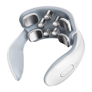 Konka Neck Protection Instrument Home Cervical Spine Massager Vibration Hot Compress Neck Massager Shoulder and Neck Pulse Physiotherapy Instrument Gift