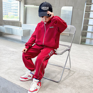 Children's wear boys suit boys spring and autumn two-piece sports new cuhk children a generation of Huzhou trend