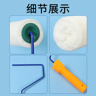 Wool roller brush latex paint roller brush paint roller thumb brush 4 inch 6 inch 9 inch fine wool roller brush