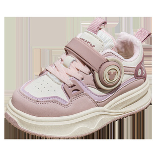 Disney Kidsren's Sneakers Black Stain-Resistant Boys' Shoes 2024 Autum New Style Girls 6-12 Years Old Personalized Sports Shoes