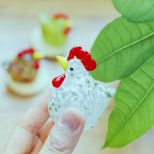 Творческая курица Гуру столешница со стеклом украшение гостиной стол для дома милые цветные цыплята в форме стеклянные украшения