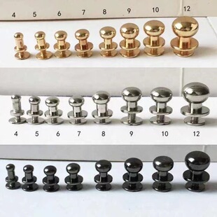 Factory direct clothing luggage hardware accessories copper nipple nail nipple buckle zinc alloy die-casting monk head Wholesale