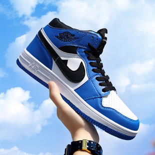 Student Couple Sports Shoes Men's and Women's Cross-border Putian Shoes Breathable Sports Shoes High-top Air Force Trendy Men's and Women's Running Shoes Board Shoes