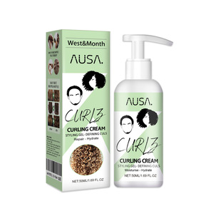 West&Month Curly Hair Elastin Moisturizing Curly Hair Styling Fluffy Elastic Hair Care