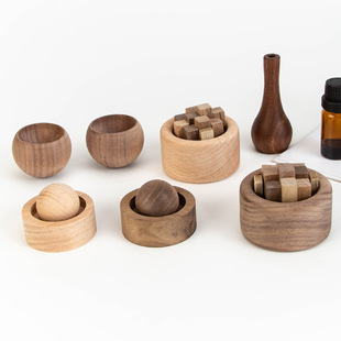 in stock Room Planet Creative Ornaments Aromatherapy Scattered Aroma Beech Gourd Black Walnut Pear Wood Car Expanded Fragrant Wood
