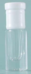 Cross Border in stock 3 ml6ml12ml Transparent Octagonal Glass Roller Bead Bottle Essence Oil Bottle Perfume Bottle Walking Bead Bottle Lip Oil Bottle