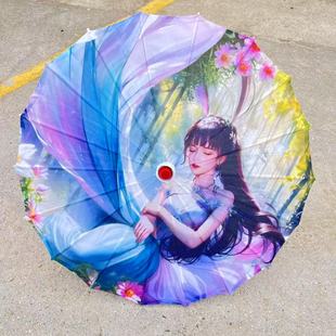 56CM New Ao C Children's Tassel Umbrella Dance Show Oil Paper Craft Umbrella