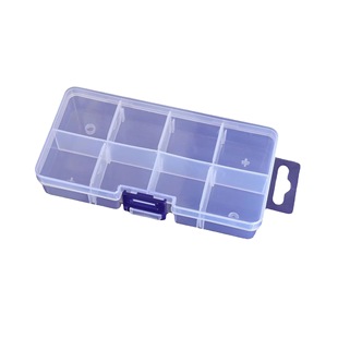 Multi-grid transparent jewelry box detachable plastic medicine box earrings ring jewelry loose beads Plaid storage box
