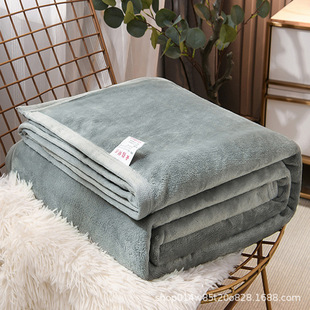 Flannel Coral Fleece Blanket Bed Blanket Towel Sofa Blanket Office Nap Blanket Winter Thickened Bed Sheet
