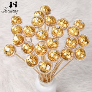 Flowers packaging materials wholesale acrylic transparent torus creative handmade DIY chocolate holder snack accessories