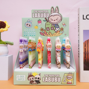 Foreign trade E-005 cloth cloth resin patch pen a variety of erasable press pen cute high color value gel pen wholesale