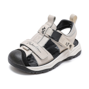 Boys Sandals 2024 New Summer Boys Baby Children's Beach Shoes Sports Soft Bottom Baotou Children's Shoes Trendy