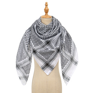 Amazon foreign trade new classic Arabic red and white check scarf fashion matching scarf comfortable all-match in stock