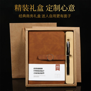 Wholesale simple business meeting thickened pu notebook customized student wear-resistant imitation leather a5 Notebook customization