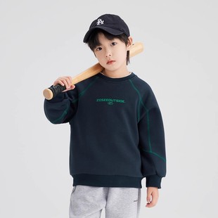 Zuo Xi Children Boy свитера с капюшоном блузка весна 2025 новый детский иностранный мальчик случайный прилив весенний и осенний стиль