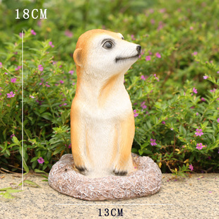 Creative Resin Crafts Meerkat Meerkat Gardening Ornaments Courtyard Outdoor Garden Hanging Basin Animal Gardening Decorations