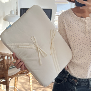 Kaige new ins girl bow ballet wind 10/13/15 inch iPad liner computer bag