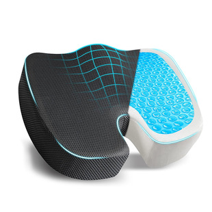 Cross-border Gel Memory Foam U-shaped Cushion Office Chair Mesh Cloth Sedentary Ass Cushion Thickened Chair Cushion Breathable