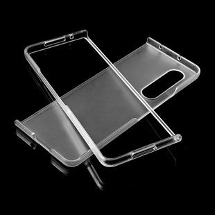 For Samsung z fold4 mobile phone case pc folding screen half package matte fold3 protective case simple anti-drop case