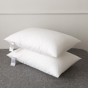 Soft Fluffy Fiber Pillow Washable Pillow Anti-bacterial Anti-mite Student Dormitory Office All Cotton Household Pillow Core