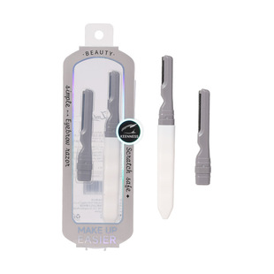 LMLTOP macro protective net eyebrow trimming knife replaceable size head stainless steel eyebrow shaving knife combination JJF04