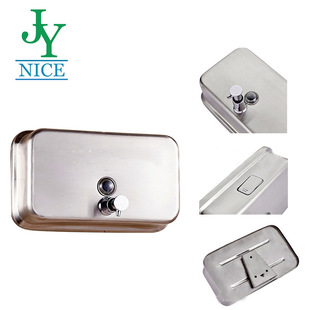 Hospital Bathroom Wall-mounted Soap Dispenser Pressed 304 Stainless Steel Soap Box Shower Gel Shampoo Dispenser