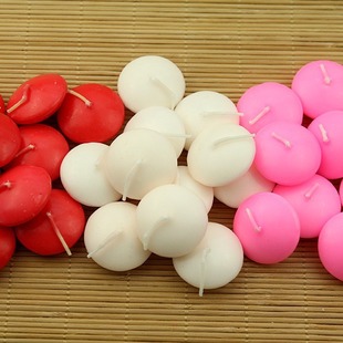 Floating candle festival supplies candle release wish candle floating wax wedding props floating ball ivory white candle