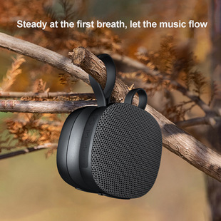 2024 new wireless bluetooth speaker portable fabric waterproof mini stereo subwoofer card magnetic suction