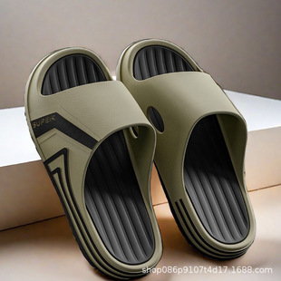 [Joker] Slippers Men's Non-Slip Deodorant Slippers Men's Fashionable Outer Wear Thick Sole Summer Super Soft Sole Sandals