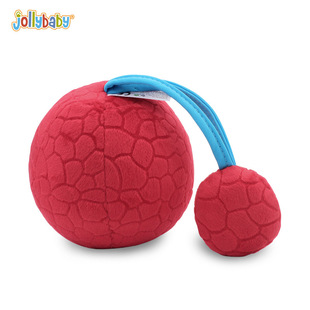 jollybaby Baby Hand Catch Ball Black and White Red Ball Chasing Training 0-3 Months Baby Toy Early Education Cloth Ball