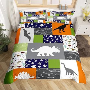 Foreign Trade Christmas Digital Printing Three-Piece Set Elk Red Bed Sheets Quilt Cover Amazon Bedding Wholesale